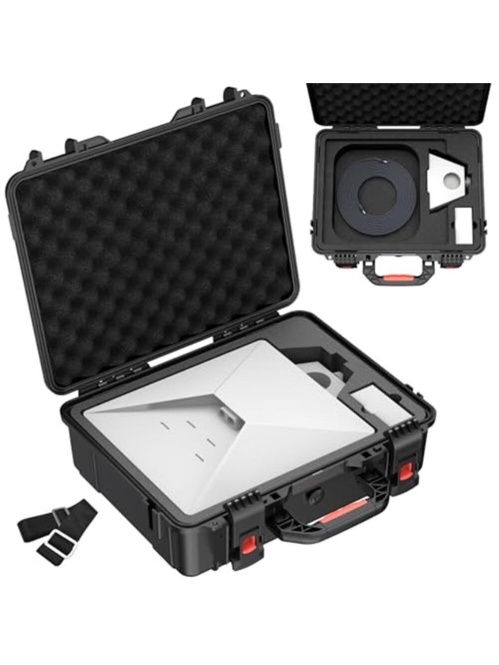 Mini Case, Waterproof Hard case Fits Star Link Mini Dish, Portable Shoulder Dual